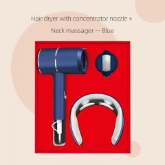 Massager hair dryer Blue