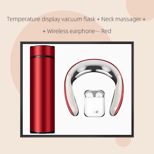 Smart cervical spine instrument thermos cup headset set business souvenir enterprise annual meeting employee gift high-end customization