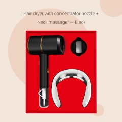 Massager hair dryer Black