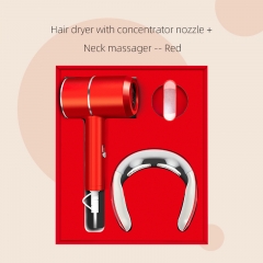 Massager hair dryer Red