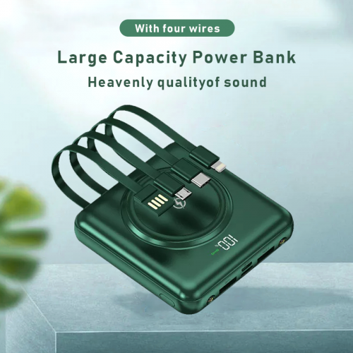 High Capacity LED Display Mini Wireless Power Bank 10000mah Portable Power Bank Wireless Charging