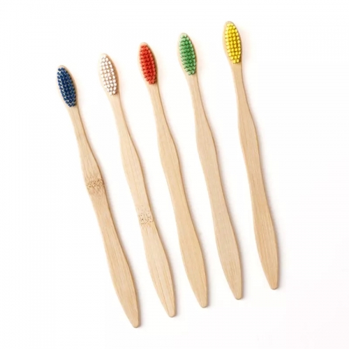 OEM eco friendly biodegradable bamboo toothbrush travel hotel outdoor disposable soft bristles