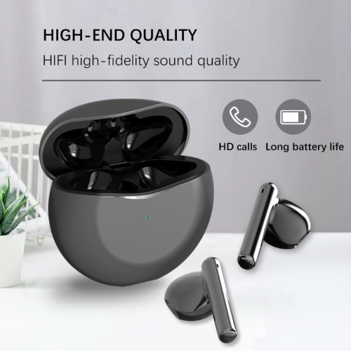 2022 TWS T5 V5.3+EDR Wireless Earbuds Hifi Bluetooth Headphones Black New Design Factory Direct Sale 2022