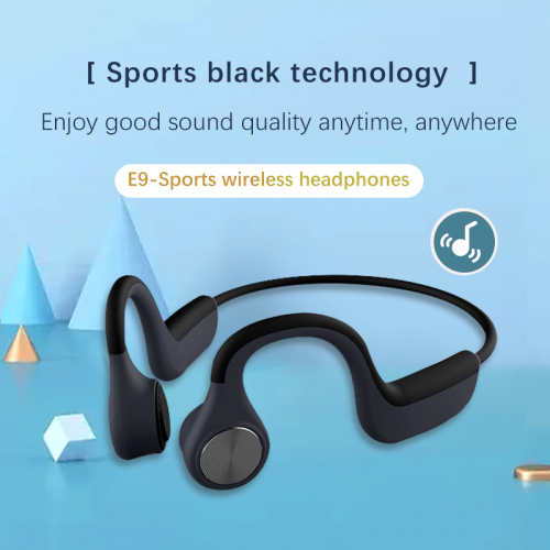 New-type  Neckband Bone Conduction Earphone HiFiStereo Sound Wireless Bluetooth Earbuds with Memory Steel Wire