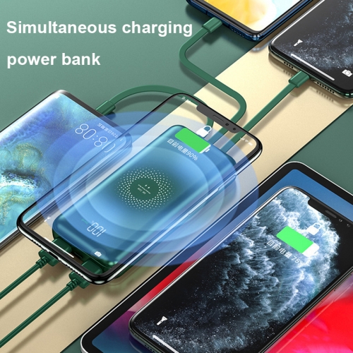 Popular Fast Charging Powerbank with Wireless Charging Function Treasure 10000 mAh Digital Display Gift Mobile Powerbank