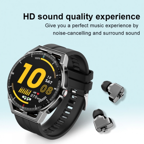 TWS earphone smart watch 2-in-1 Bluetooth wireless sports health monitoring step counting heart rate Stopwatch blood oxygen