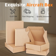 Spot kraft paper airplane box corrugated extra hard foreign trade packaging carton packing express clothes logistics transit box