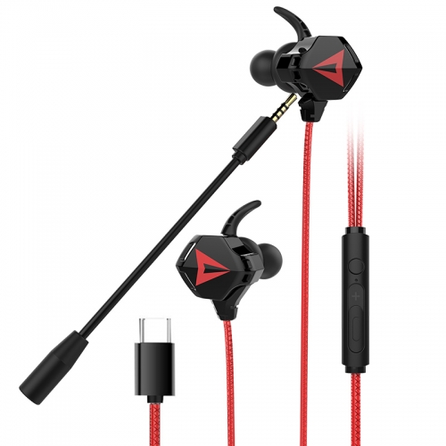 Wired Headphones gaming in-ear Earphones 3.5MM Type-C headset Earbuds Computer Music headset wire length 1.2 m game headset