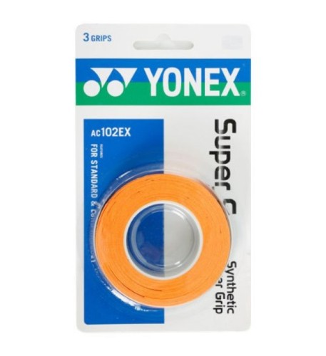 YONEX Super Grap Grip(3 wraps)-Orange   (AC102EX)