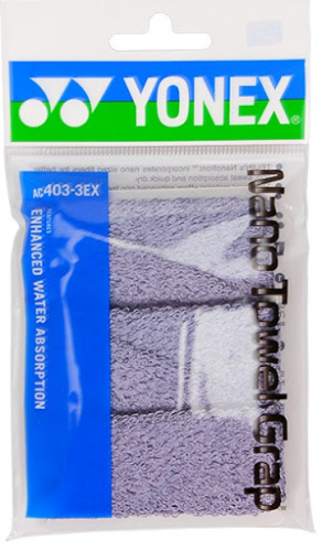 YONEX Nano Towel Grap (3 Wraps) (AC403-EX 3)-Grey