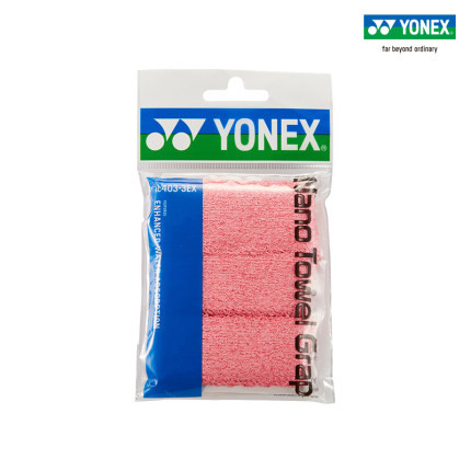YONEX Nano Towel Grap (3 Wraps) (AC403-EX 3)-Red