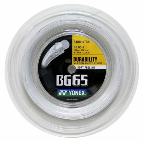 YONEX STRING BG65 White (200m Coil)