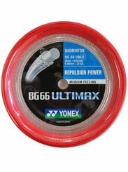 YONEX STRING BG66 Ultimax Red (200m Coil)