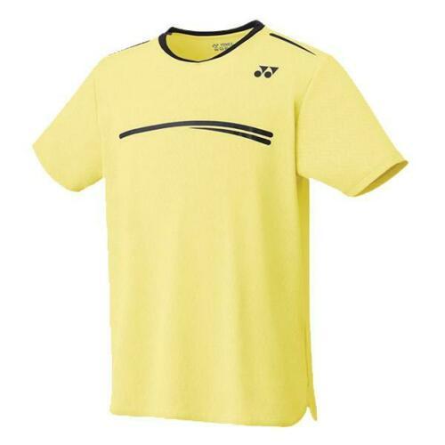 YONEX Mens Crew Neck Shirt 10277EX-Pale  Yellow