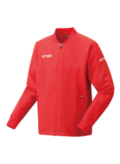YONEX Mens Warm Up Jacket 50104EX (EURO)-Ruby Red Delivery Free