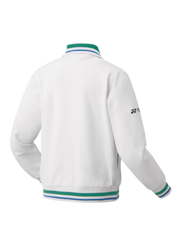 YONEX 75TH Elite Men's Warm-Up Jacket 50105AEX-White Color Delivery Free