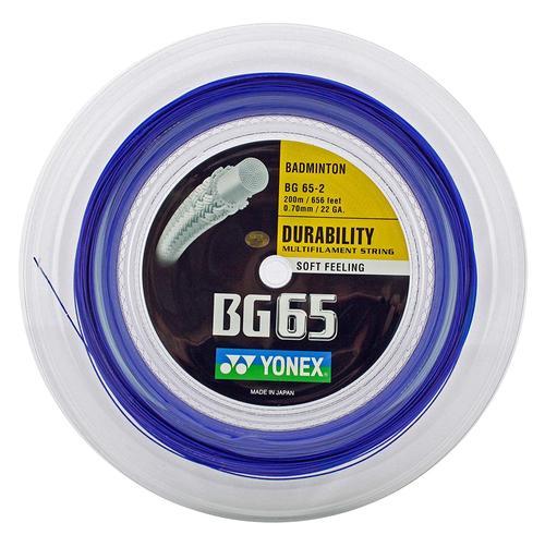 YONEX STRING BG65 Royal Blue (200m Coil)