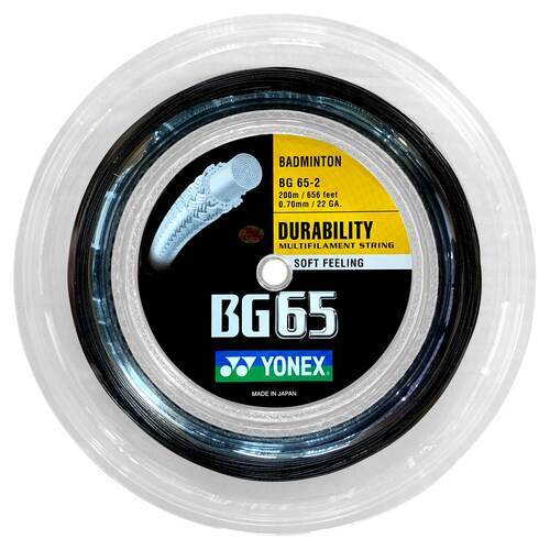 YONEX STRING BG65 Black (200m Coil)