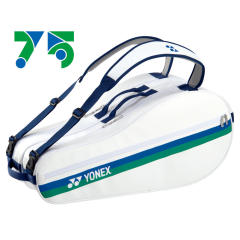 YONEX 75TH Anniversary Racquet Bag (6PCS) BA26AE White Color , Delivery Free