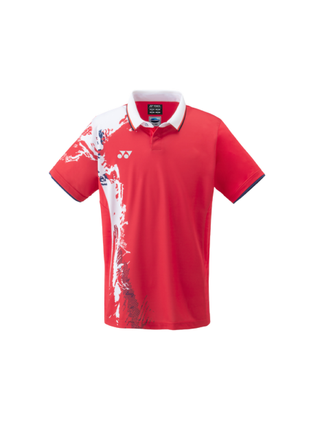 YONEX Mens Polo Shirt 10482EX-Ruby Red(Clearance)