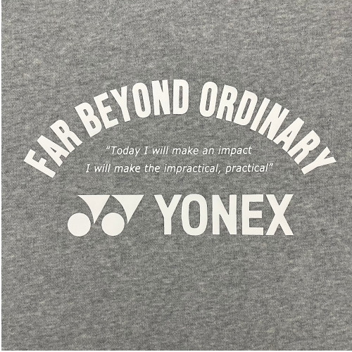 Yonex 75TH UNISEX SWEAT SHIRT 30072AEX -Grey