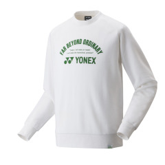 Yonex 75TH UNISEX SWEAT SHIRT 30072AEX -White