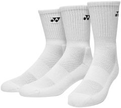 Yonex Crew Socks 8422 (Pack of 3)-White-S (22CM-25CM)