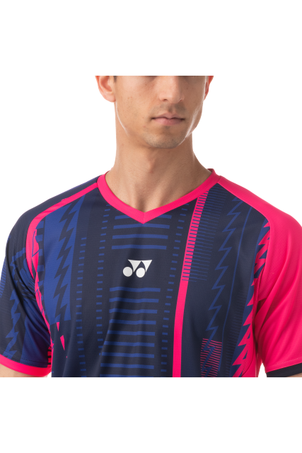 Yonex 10177EX Men Crew Neck Shirt (Color: Navy Blue)