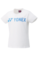 Yonex WOMEN’S T-SHIRT 16512EX White / Sax color(Cotton)