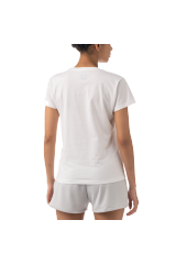 Yonex WOMEN’S T-SHIRT 16512EX White / Sax color(Cotton)