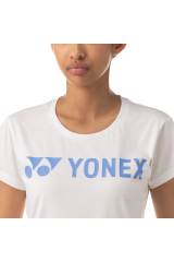 Yonex WOMEN’S T-SHIRT 16512EX White / Sax color(Cotton)