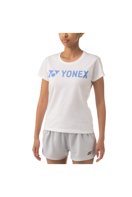 Yonex WOMEN’S T-SHIRT 16512EX White / Sax color(Cotton)