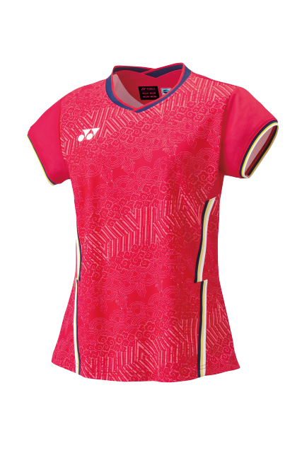YONEX 2022 China National Team Womens Crew Neck Shirt 20682EX-Ruby Red(Clearance)
