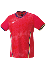 YONEX 2022 China National Team Mens Crew Neck Shirt 10486EX-Ruby Red(Clearance)