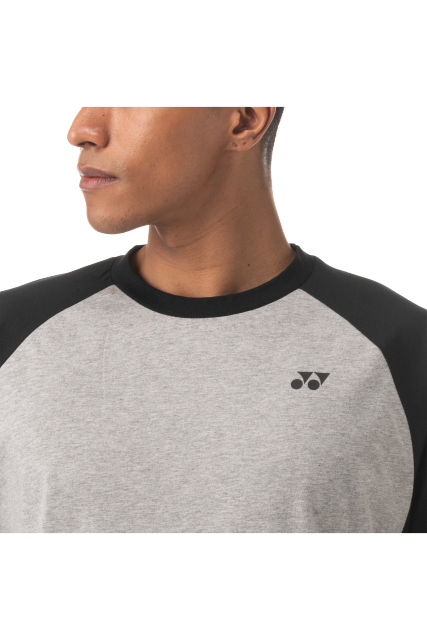 Yonex 2022 Mens T-Shirt 16576EX-Gray / Black(Cotton)