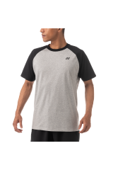 Yonex 2022 Mens T-Shirt 16576EX-Gray / Black(Cotton)