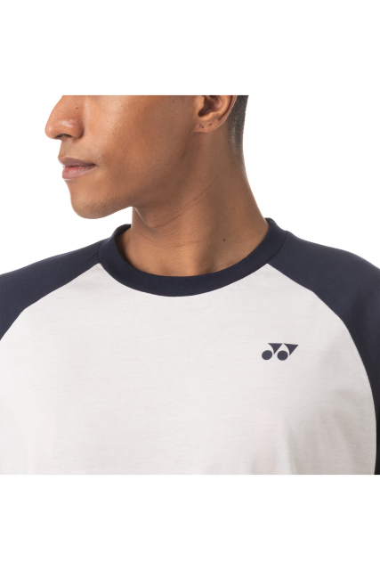 Yonex 2022 Mens T-Shirt 16576EX-Wht/Navy(Cotton)