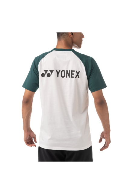 Yonex 2022 Mens T-Shirt 16576EX-White / Green(Cotton)