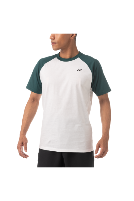 Yonex 2022 Mens T-Shirt 16576EX-White / Green(Cotton)