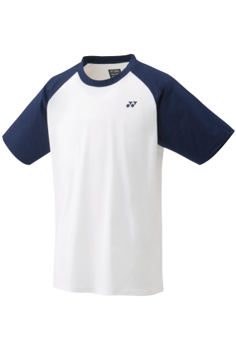 Yonex 2022 Mens T-Shirt 16576EX-Wht/Navy(Cotton)