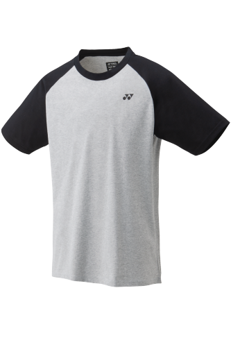 Yonex 2022 Mens T-Shirt 16576EX-Gray / Black(Cotton)