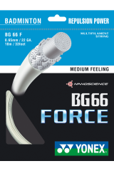 YONEX STRING BG66 FORCE  White  Single Package 10M