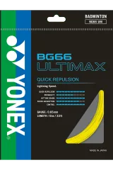 YONEX STRING BG66Ultimax Yellow Single Package 10M