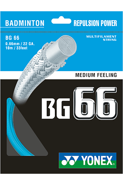 YONEX STRING BG66 Turquoise Color Single Package 10M