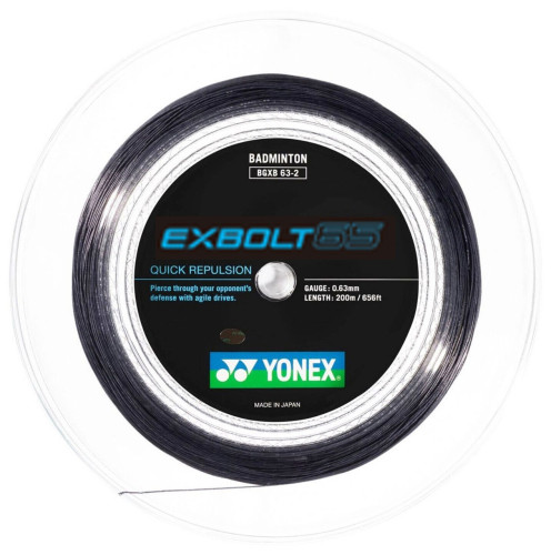 YONEX STRING Reel Exbolt 65 Black (200m coil)