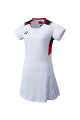 YONEX 2022 2nd Half China National Team Womens Dress (with Inner Shorts) 20686-White