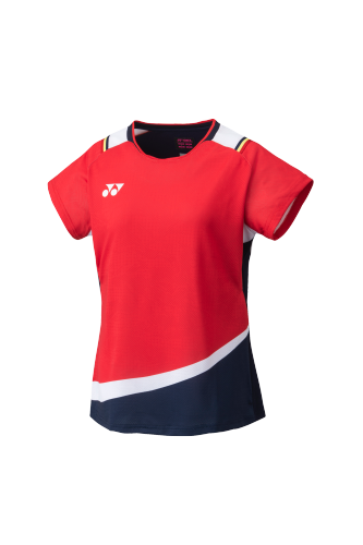 YONEX China National Team Womens Crew Neck Shirt 20685EX-RubyRed