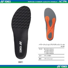 YONEX POWER CUSHION AGILITY INSOLE AC196 BLACK  Size M 26.0~27.5cm