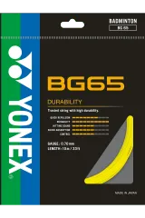 YONEX STRING BG65 yellow Single Package 10M