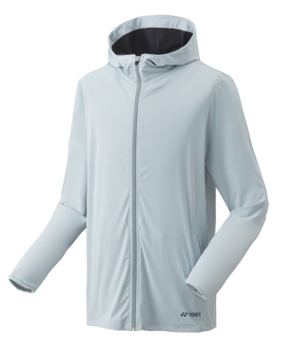 YONEX Mens Full Zip Hoodie 50116EX-Silver Grey